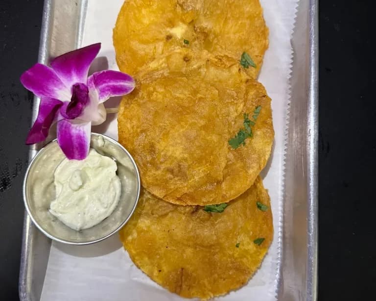 Fried green plantains