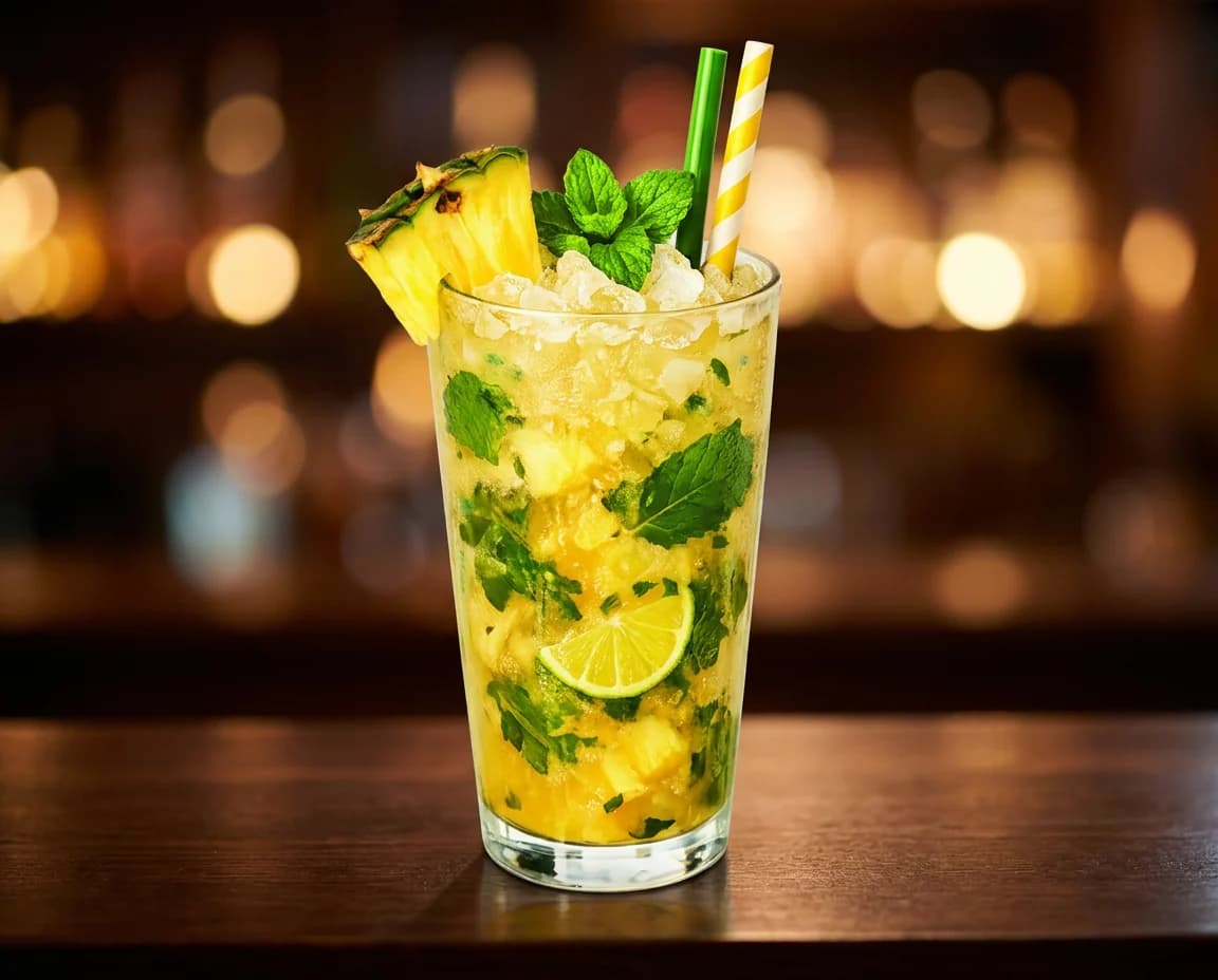 Pineapple mojito (non-alcoholic)