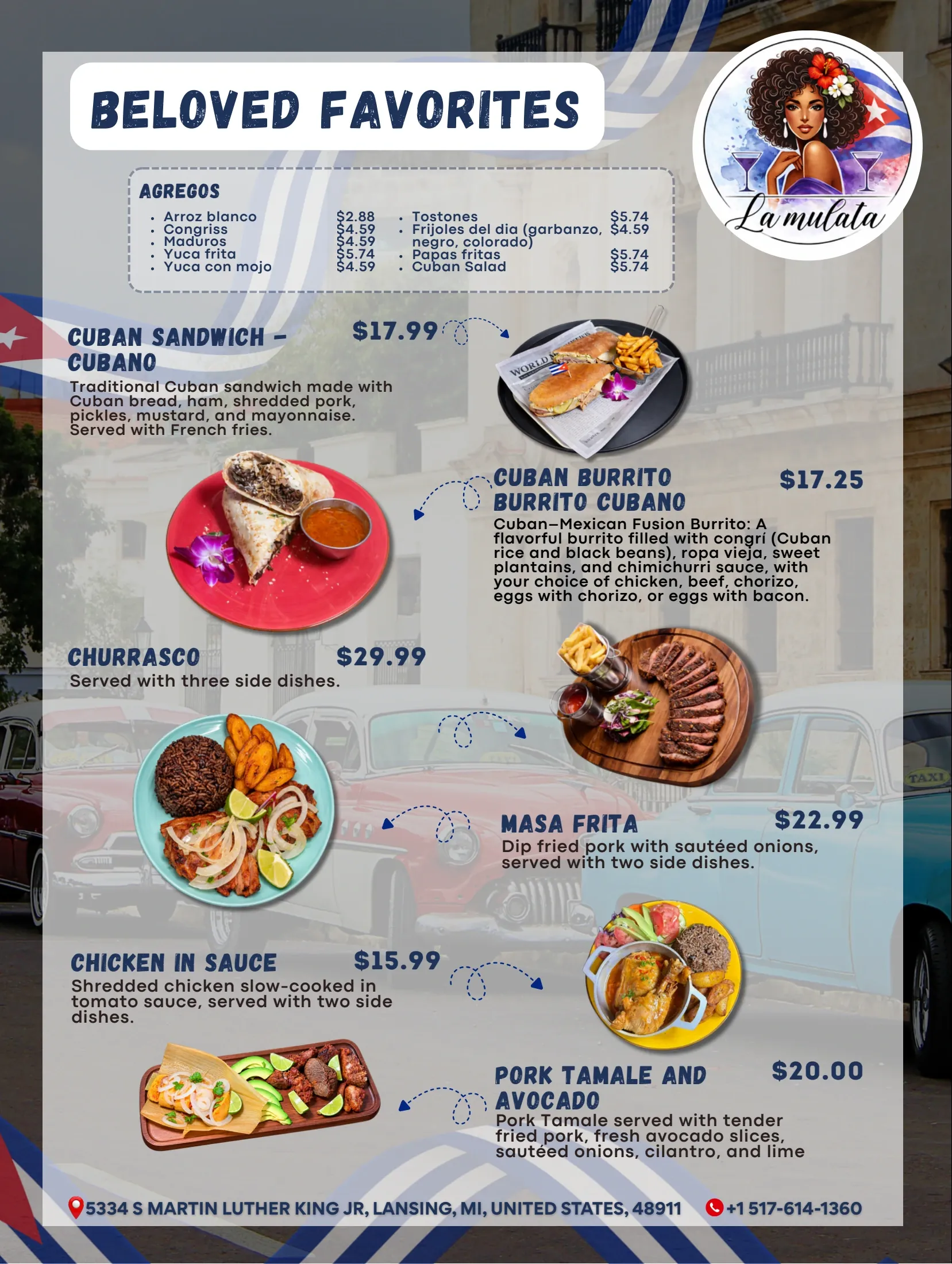 La Mulata menu, page 3