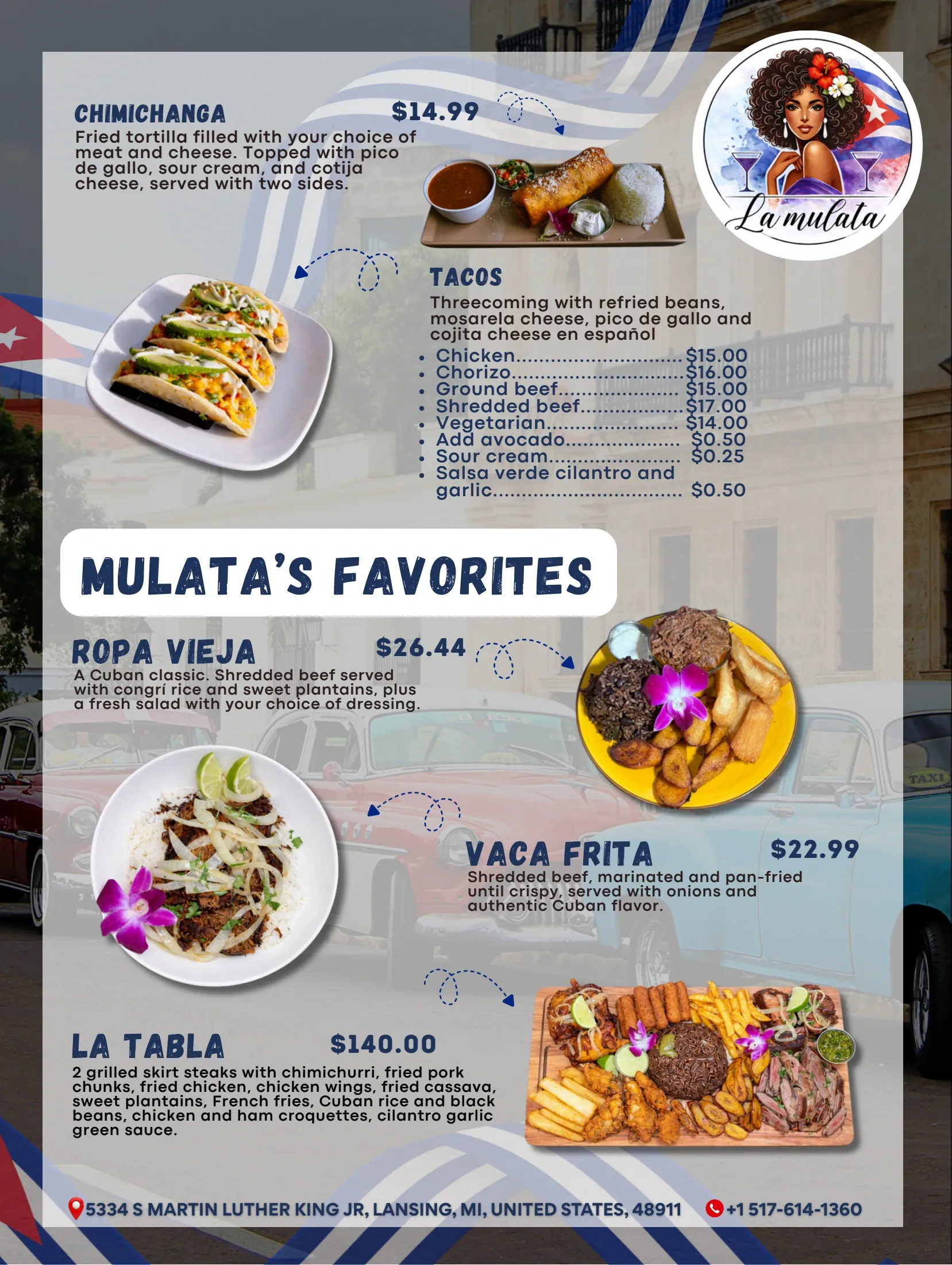 La Mulata menu, page 5