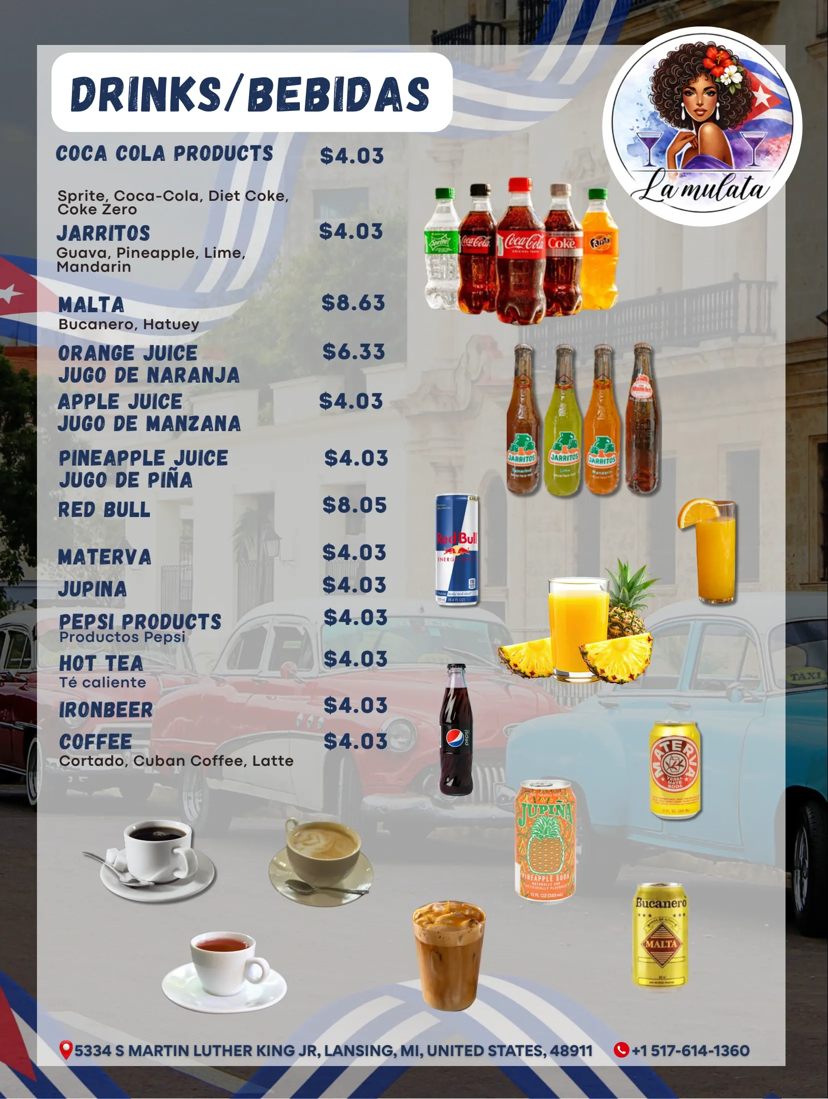La Mulata menu, page 8